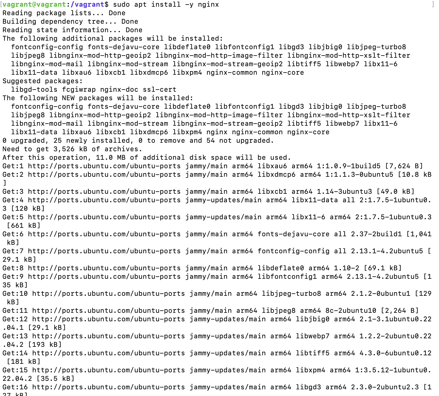status of the service