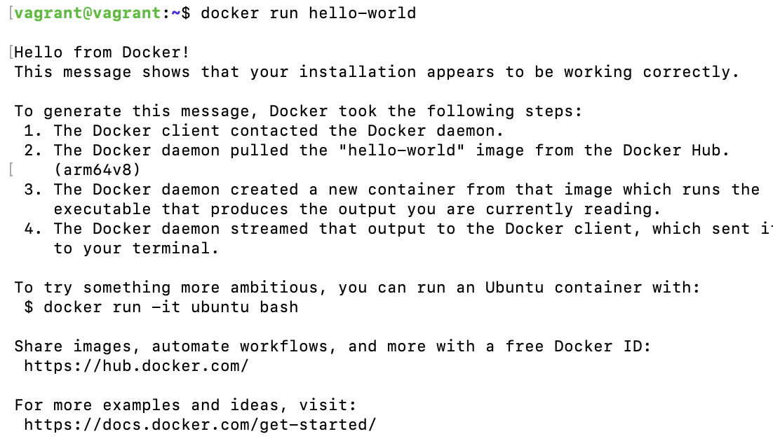 verification of docker installation