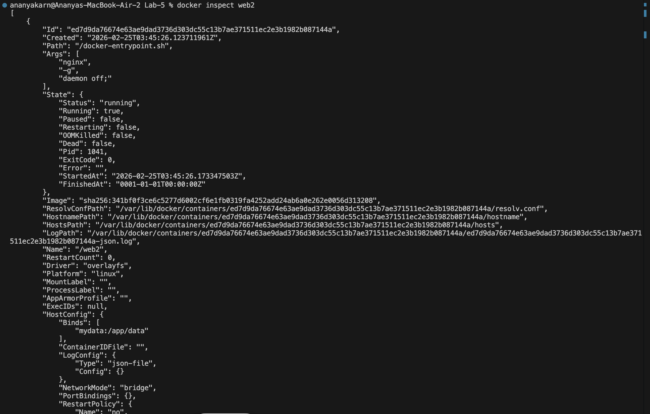 Verify volume attachment