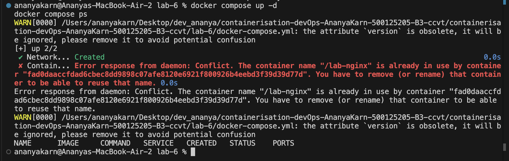 Browser showing http://localhost:8081 output